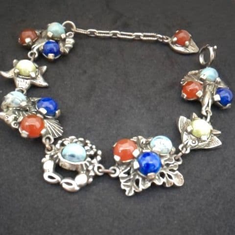 希少！！！イギリス ヴィンテージ MIRACLE社 海の生き物ブレスレット