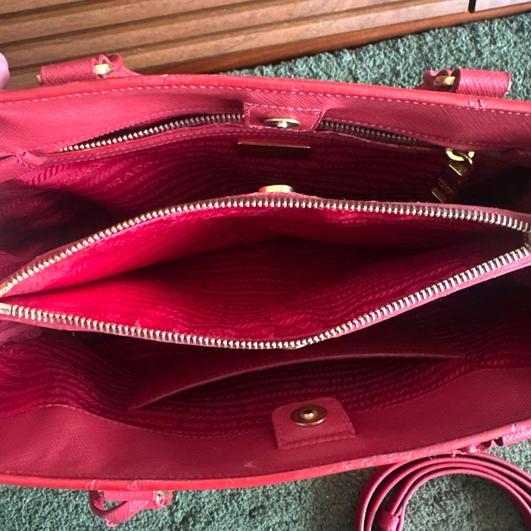 PRADA プラダ 1BG264 サフィアーノルクス ガレリア トートバッグ