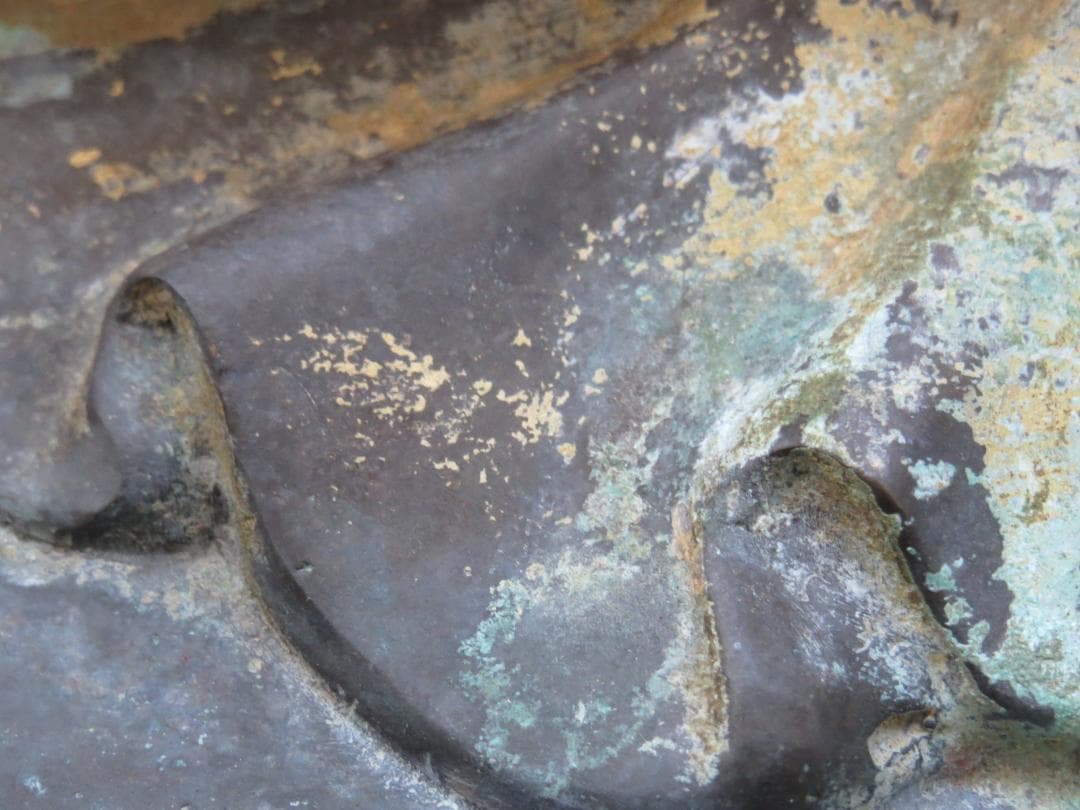 仏教美術　大明永楽年施　古銅　青銅　鍍金　座像　仏像