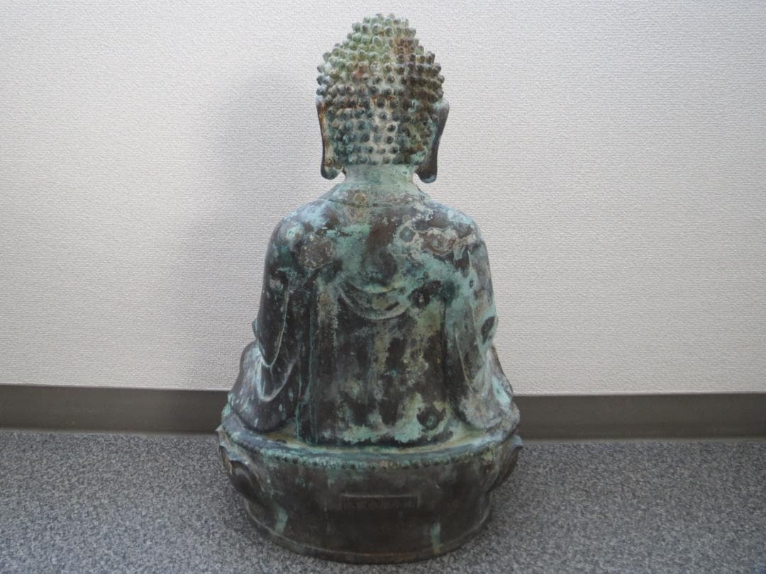 仏教美術　大明永楽年施　古銅　青銅　鍍金　座像　仏像