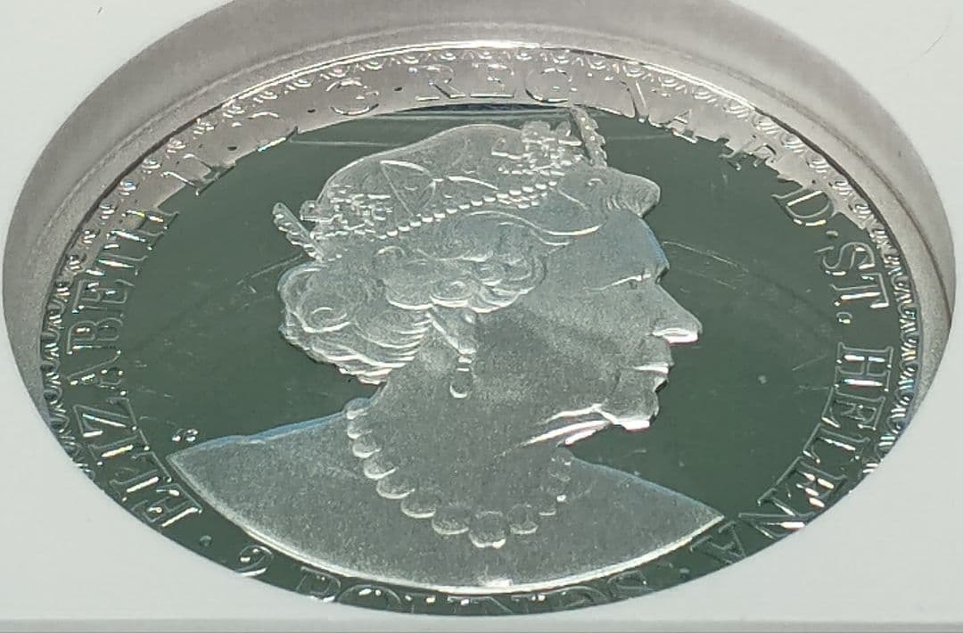 2022 セントヘレナ ウナライオン 2oz プルーフ銀貨 NGC PF70UC