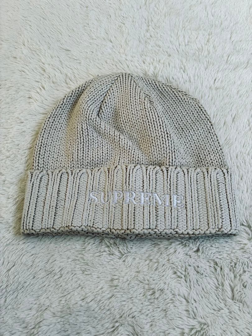 SUPREME ニット帽　ベージュ