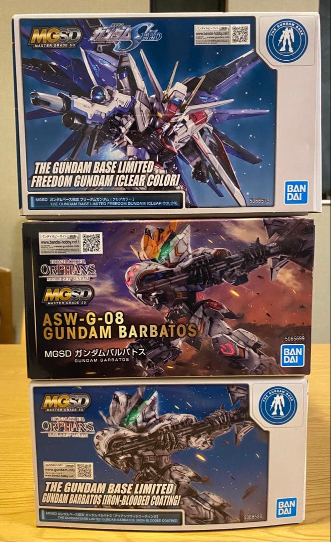 MGSD ガンダムバルバトス、フリーダムガンダム（クリアカラー）他　セット