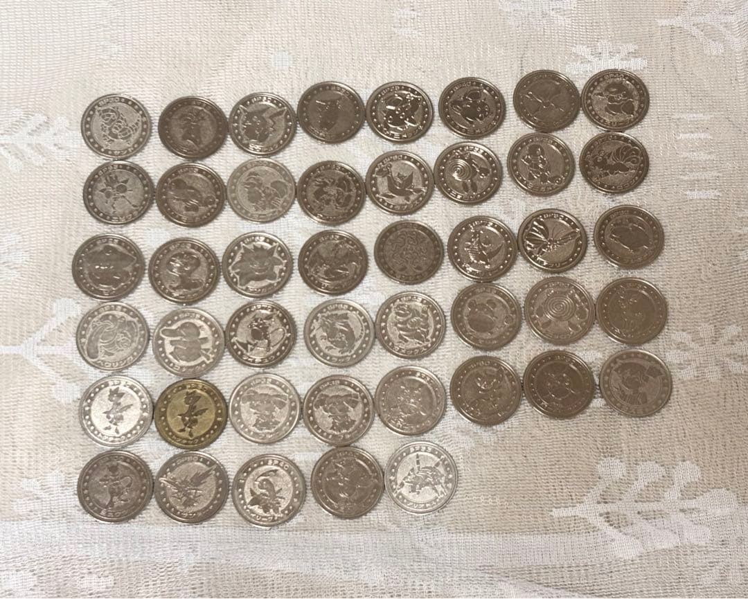 ポケモン 明治乳業 バトル メタル メダル 45枚 大量 まとめ売り レア