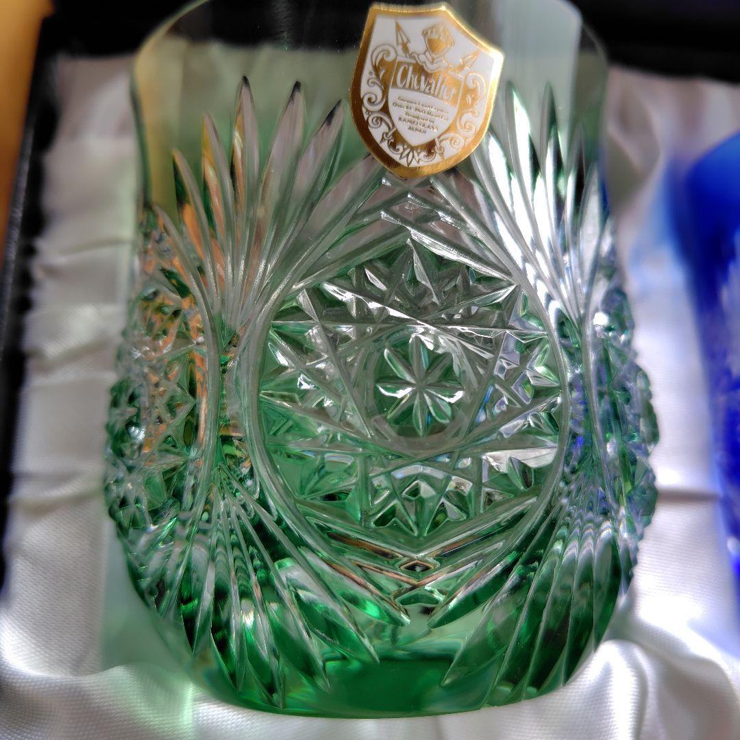 希少Chevalier 切子グラス　花瓶　KAMAY GRASS カメイグラス