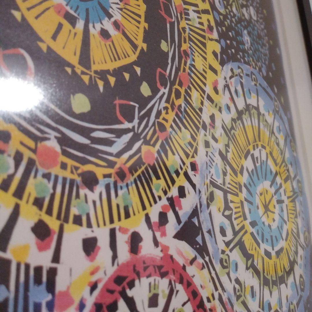 名嘉睦稔「花火」大型サイズ 壁掛け 版画 アート ポスター フレーム公式レプリカ