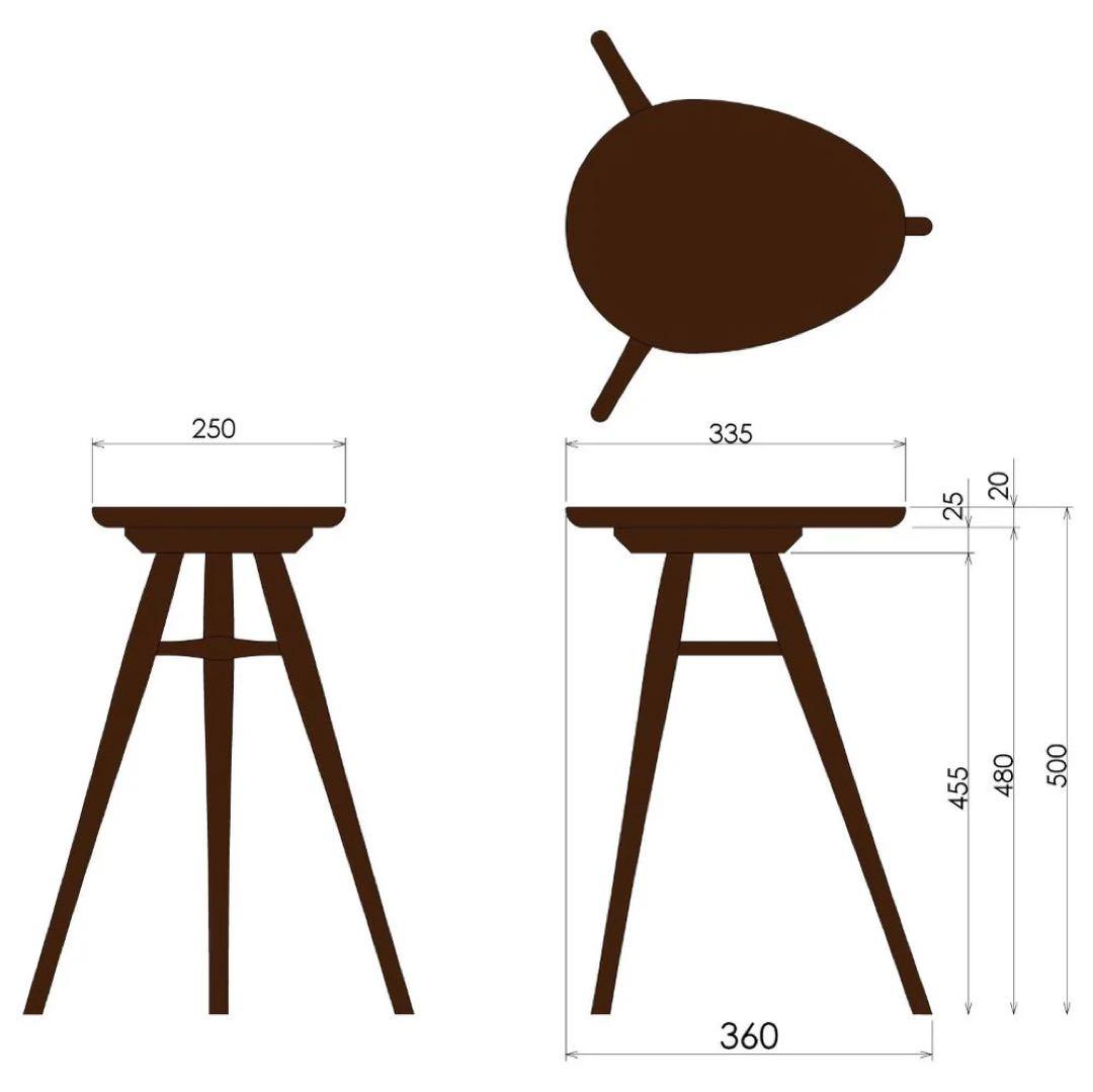 柏木工　サイドテーブル　エッグテーブル
