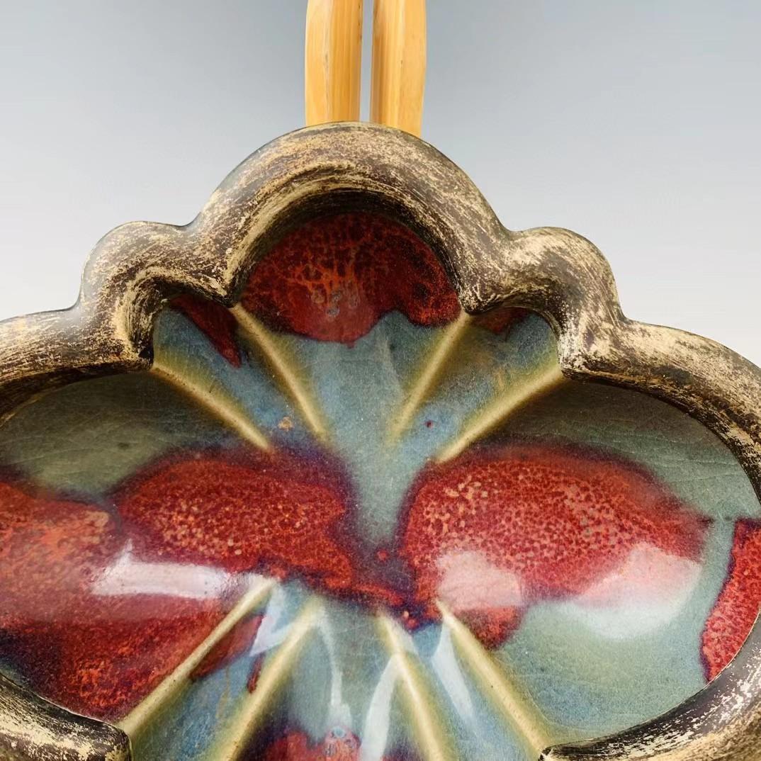 中国古美術・旧蔵の磁器・宋钧窯曜変包銀口筆洗・置物・曜変天目・茶碗・文房具・賞物