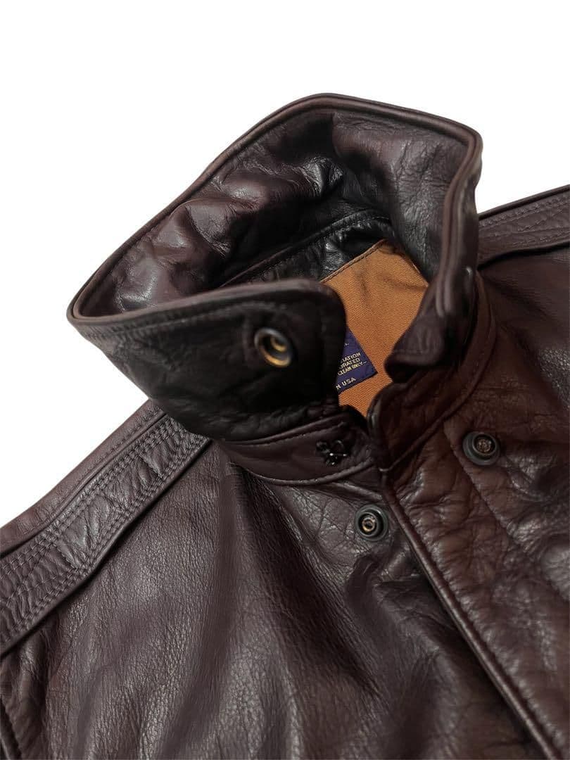 名作　MADE IN USA　A-2レザーフライトジャケット ビンテージ