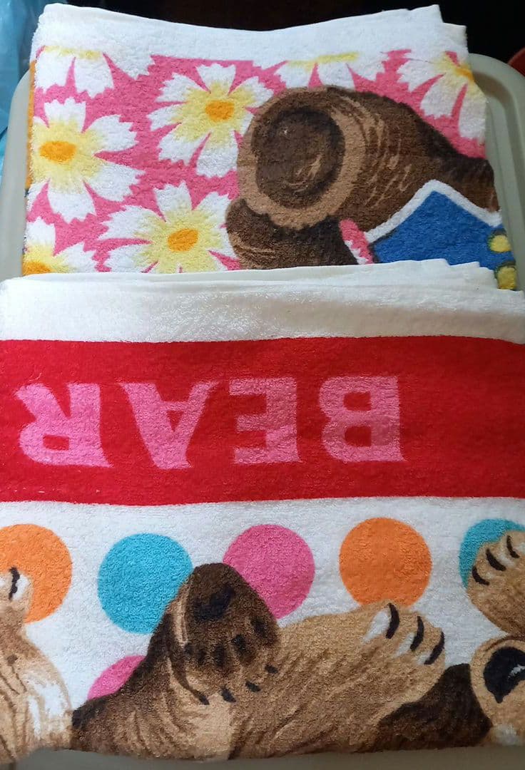 ★昭和レトロ★可愛いアニマルバスタオル★6種6点セット★オマケ付き♪