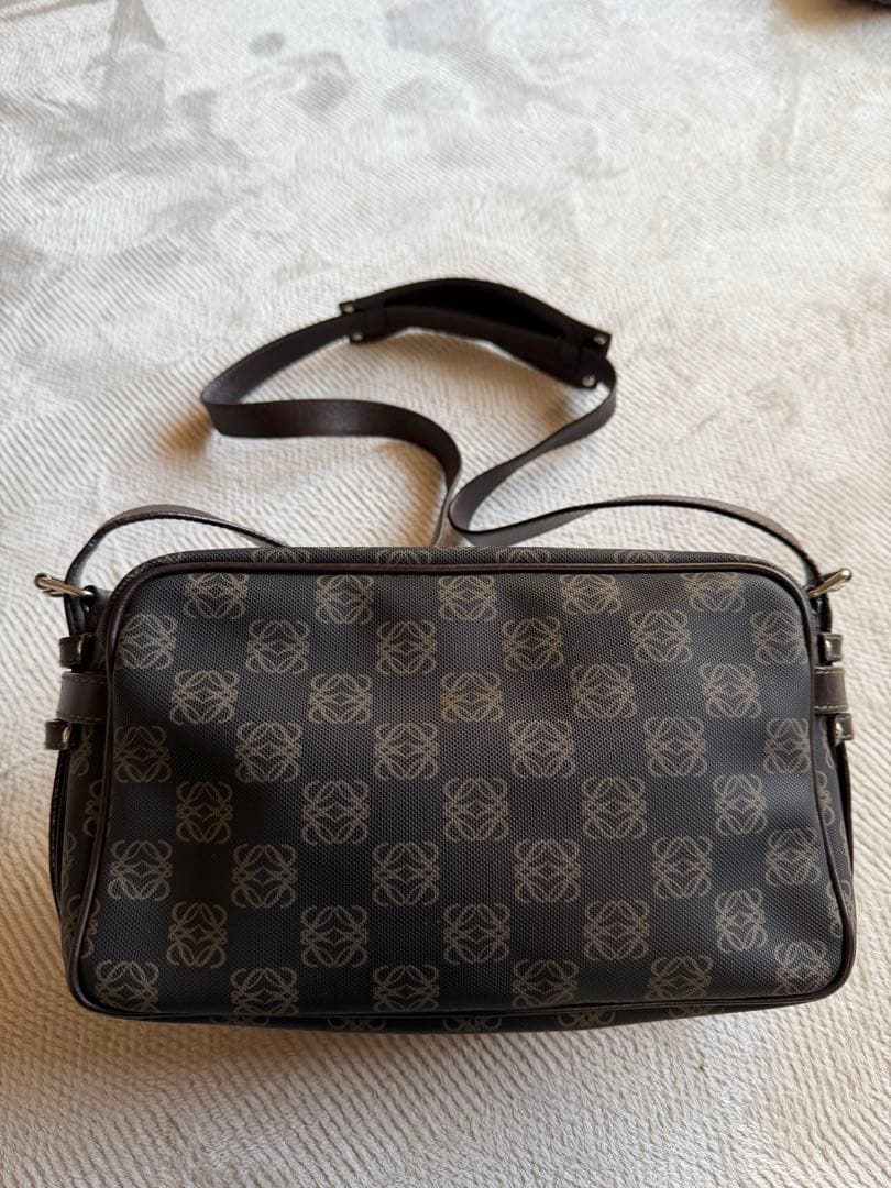 LOEWE ロエベ ヴィンテージ アナグラム キャンバス ショルダーバッグ