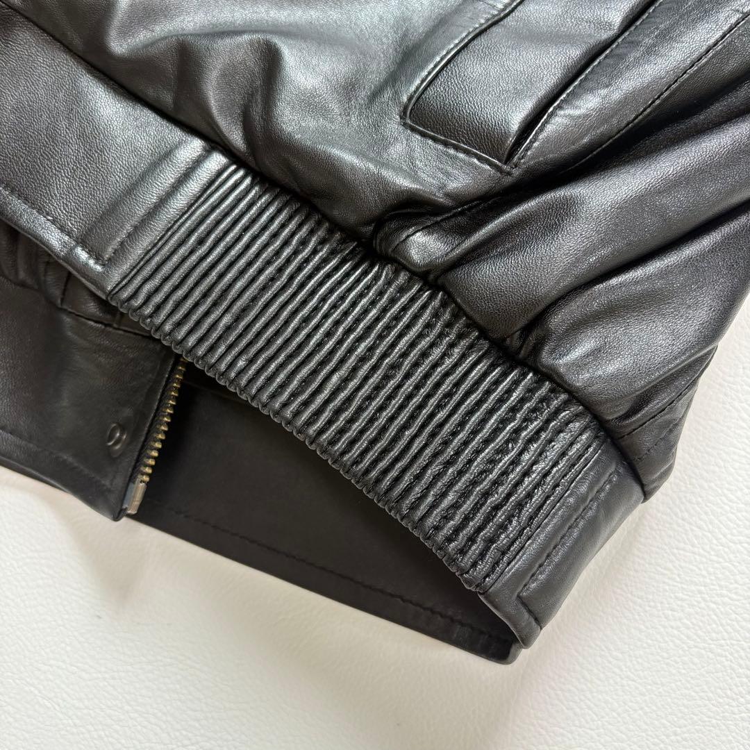 【極美品】BALMAIN PARIS ラムレザー ジャケット M ブラック