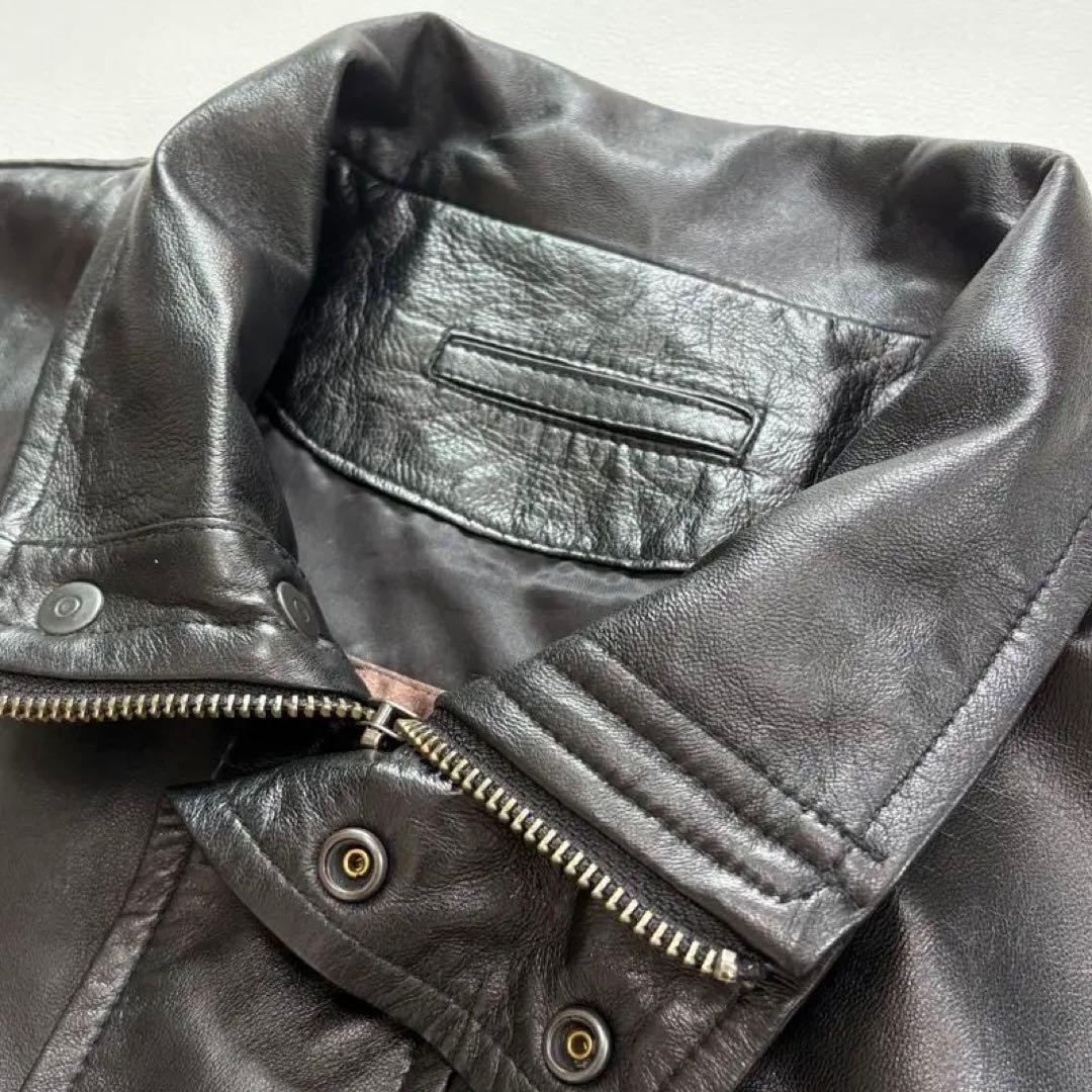 【極美品】BALMAIN PARIS ラムレザー ジャケット M ブラック