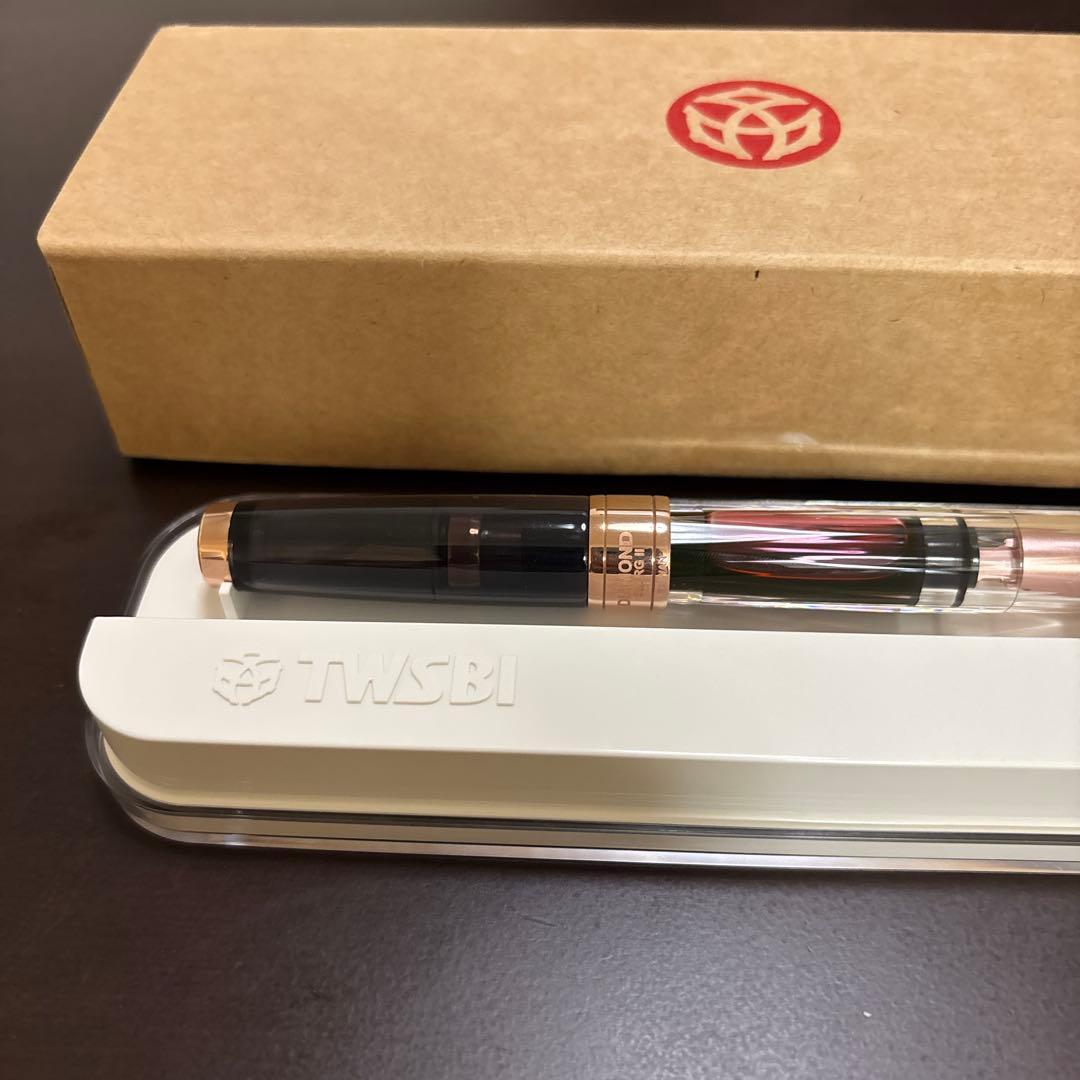 twsbi ダイヤモンド580　スモークローズゴールド 細字 F 万年筆