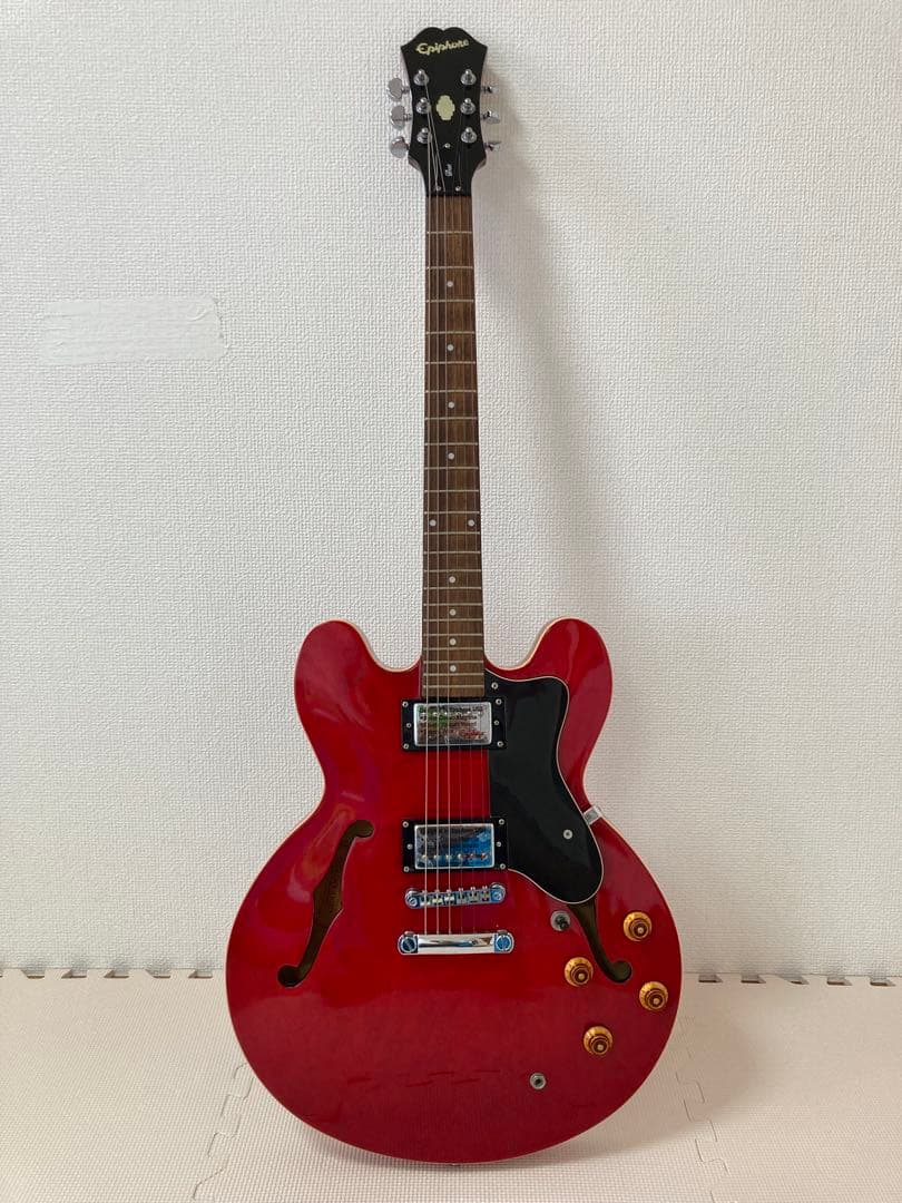 Epiphone DOT CHセミアコースティックギター レッド