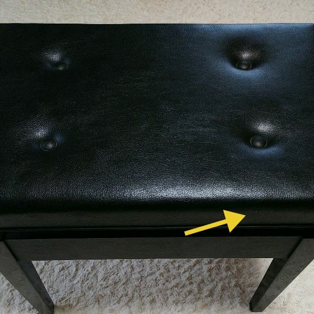 ピアノ イス (黒)