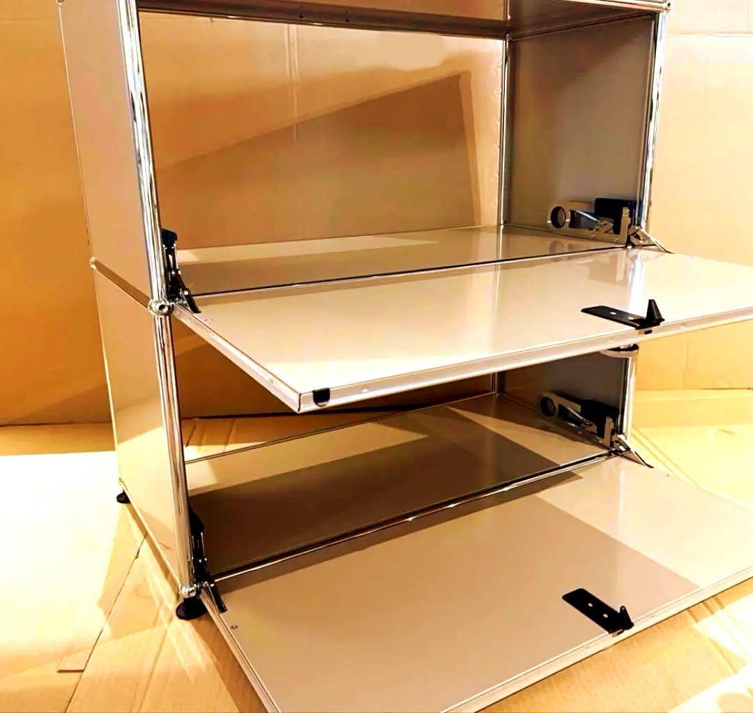 USM ハラー　2段　キャビネット　サイドボード　ベージュ　背面無し