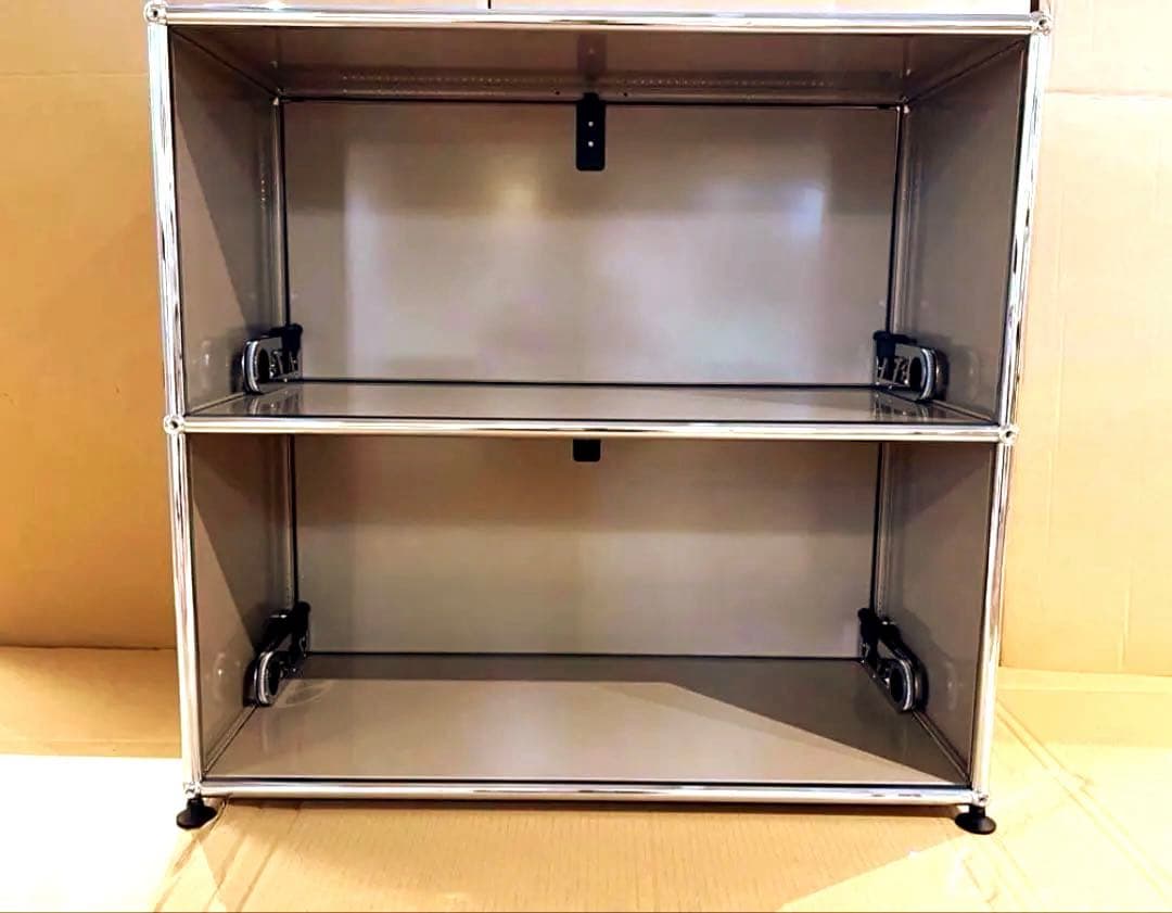 USM ハラー　2段　キャビネット　サイドボード　ベージュ　背面無し