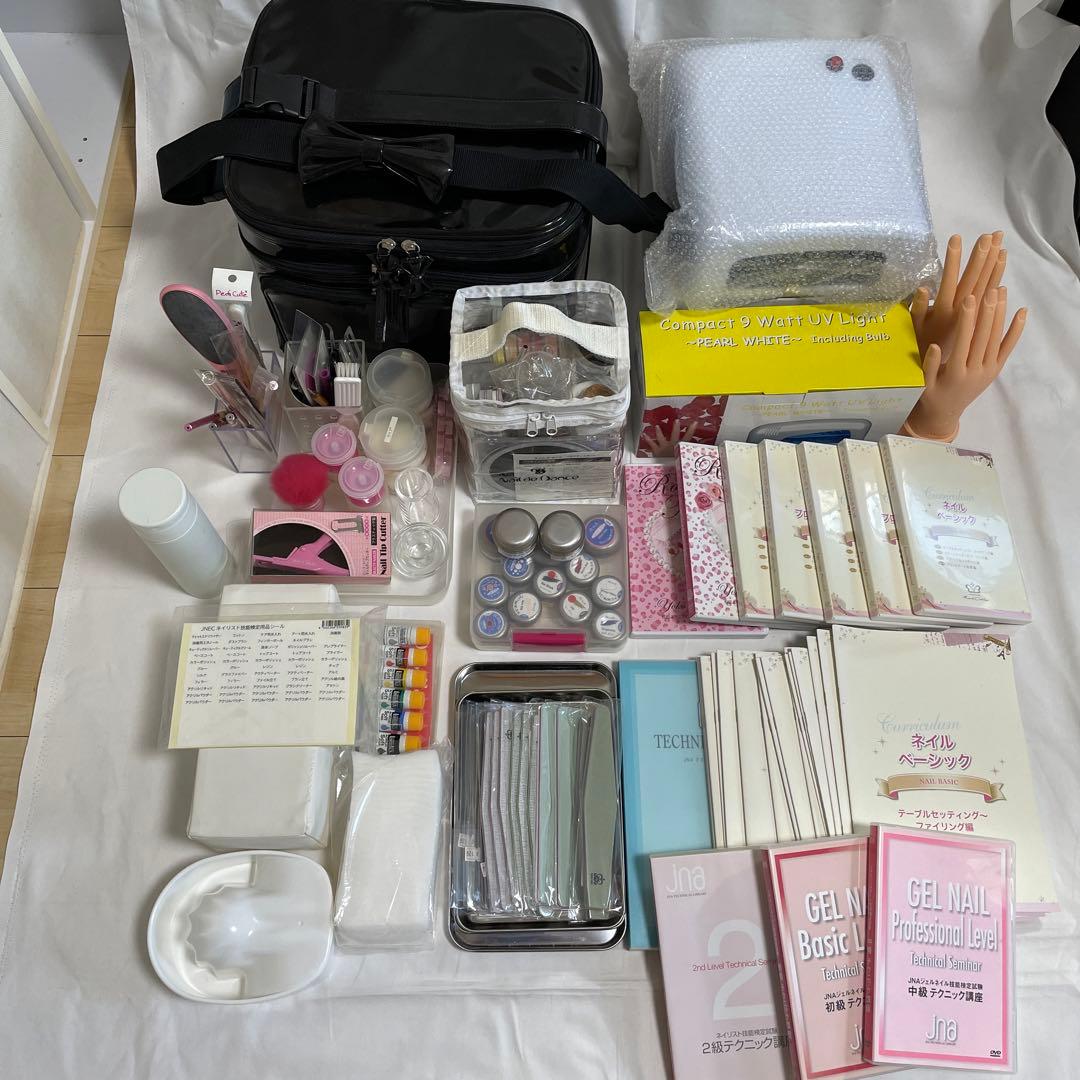 ネイル検定　ジェルネイル検定　ネイル用品　ジェルネイル用品　バッグ　テキスト付き