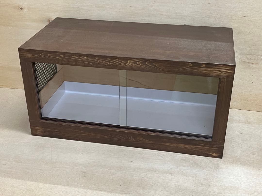 RepBox 木製ケージ　900×450×450　小動物、爬虫類用　ウォルナット