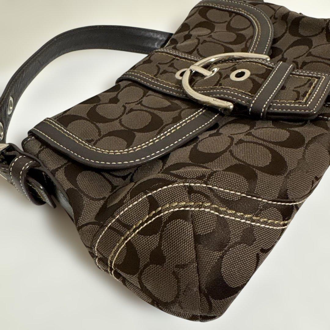 COACH コーチ シグネチャー ハーフムーン ソーホー　ワンショルダーバッグ