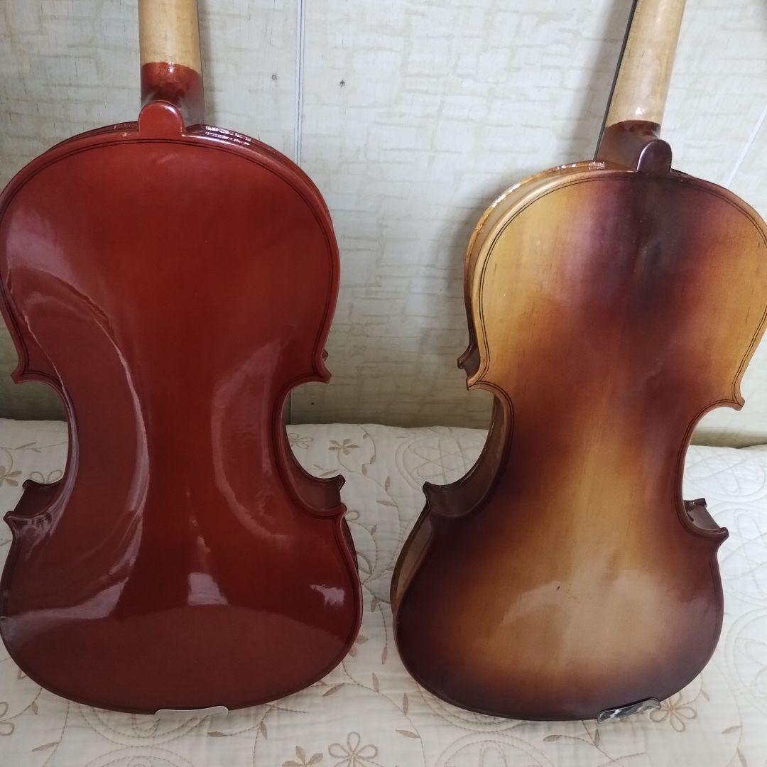 アコースティックバイオリン2本セット 初心者用 4/4