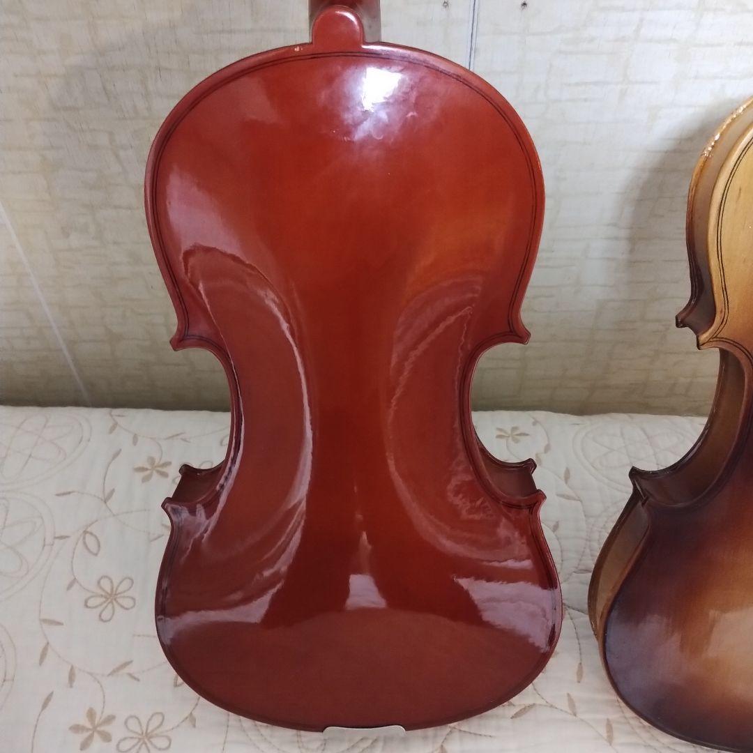 アコースティックバイオリン2本セット 初心者用 4/4