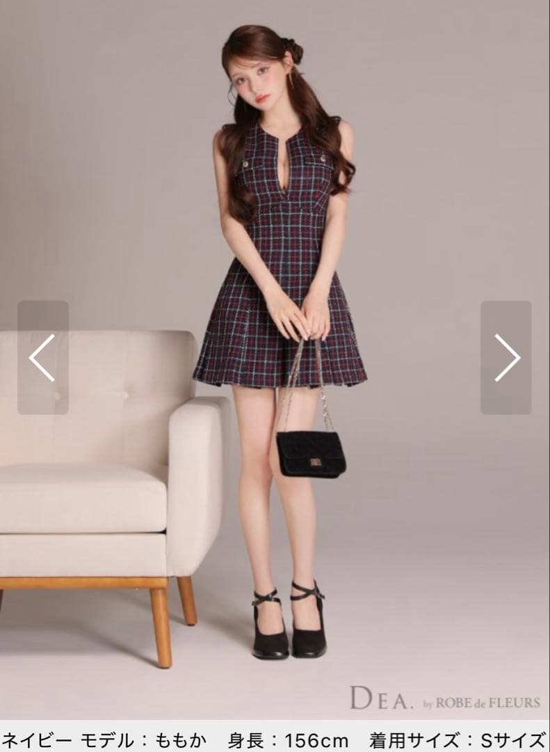 DEA Suger チェック柄 キャバドレス Mサイズ