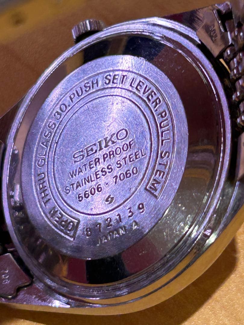 不動品　セイコー　ロードマチック　23石　5606-7060 私