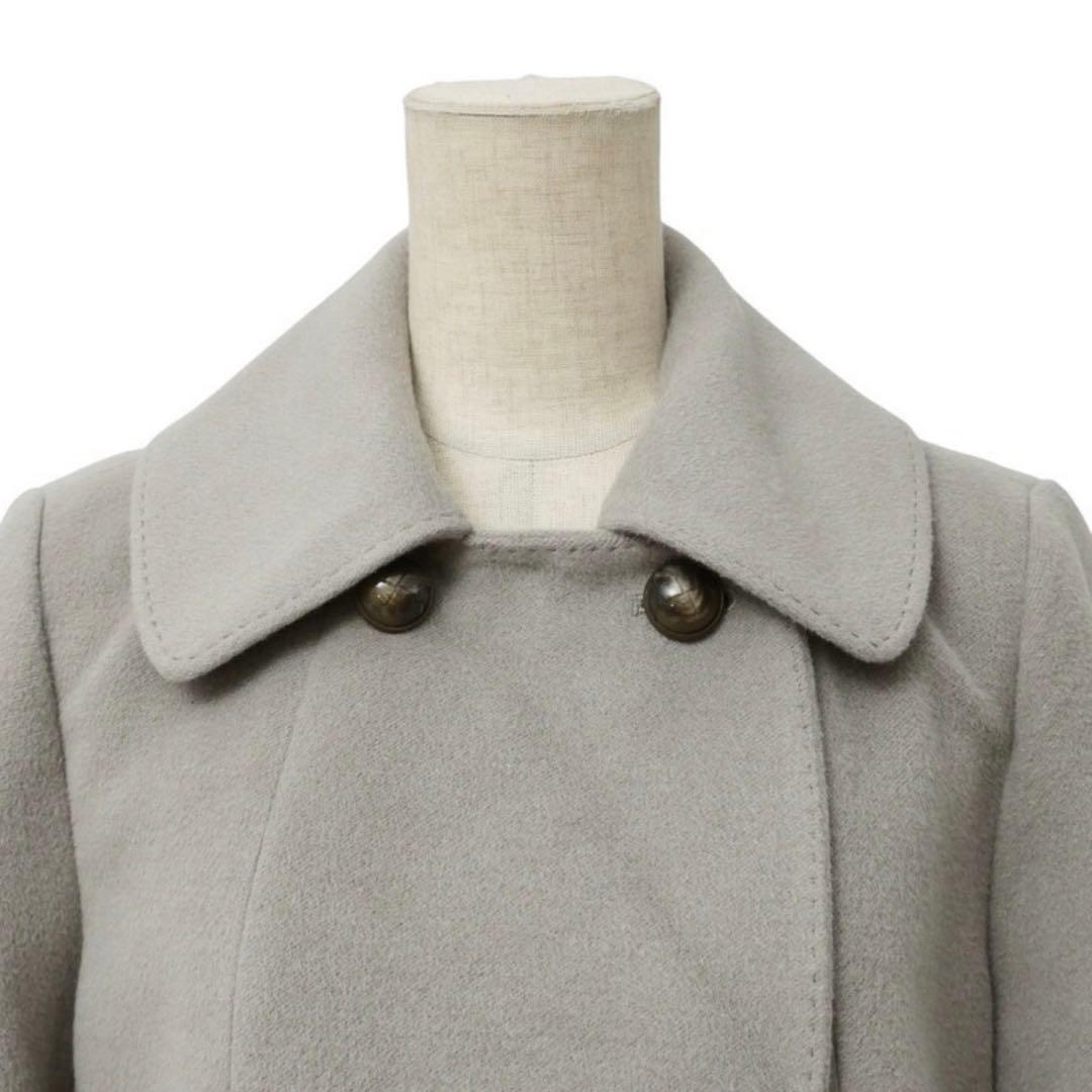 【極美品】Leilian コロンボ ウールアンゴラ ダブルブレストコート