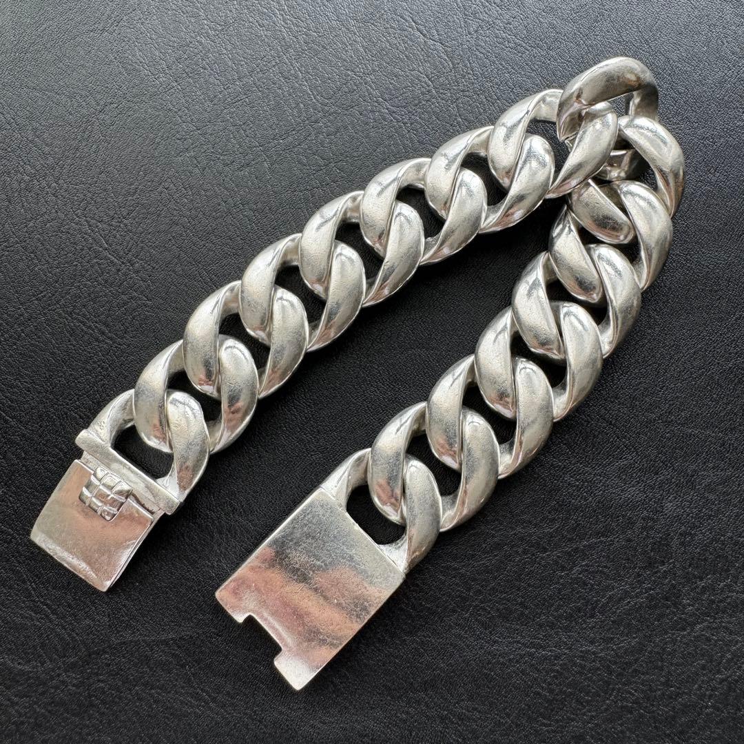 重厚　ヴィンテージ　喜平チェーン　ブレスレット シルバー925刻印あり
