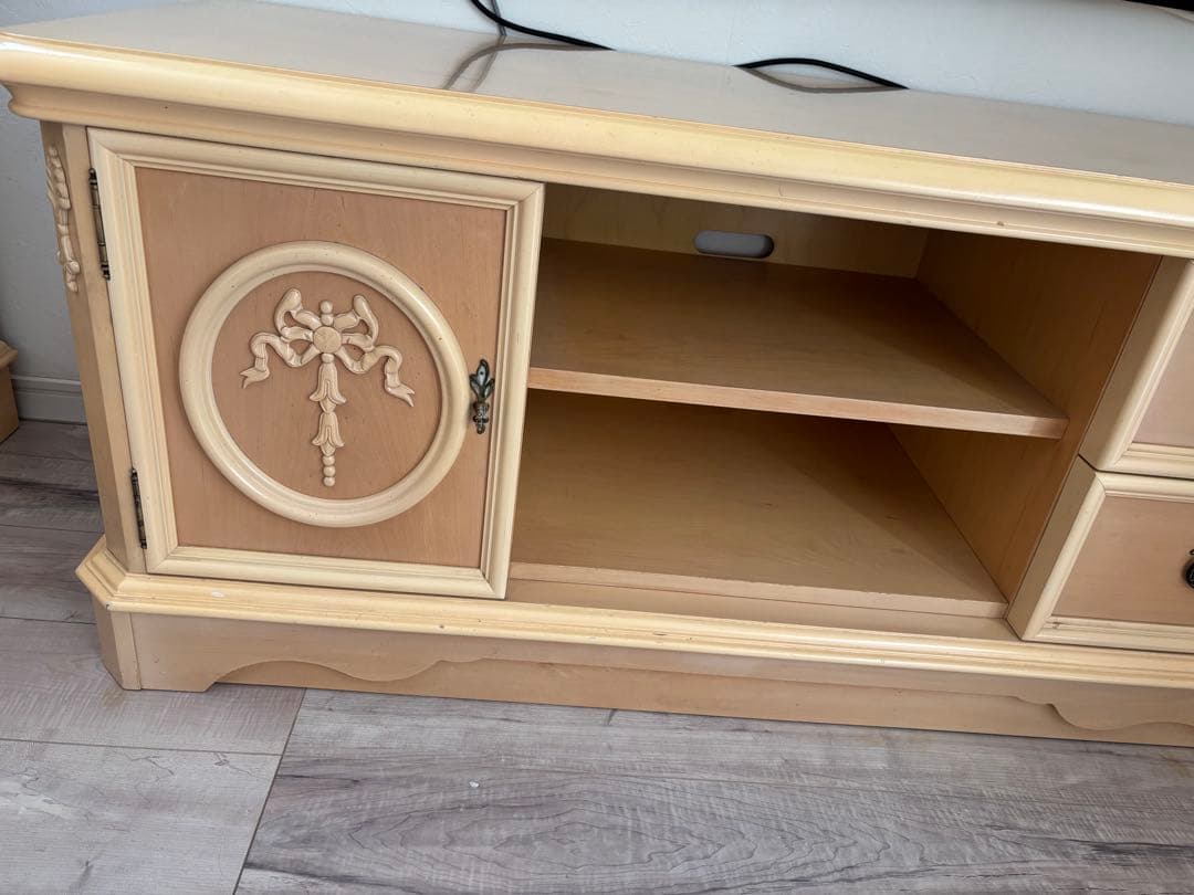 リンホーリン♡リボン♡テレビボード 美品 レア 大塚家具 収納 テレビ台