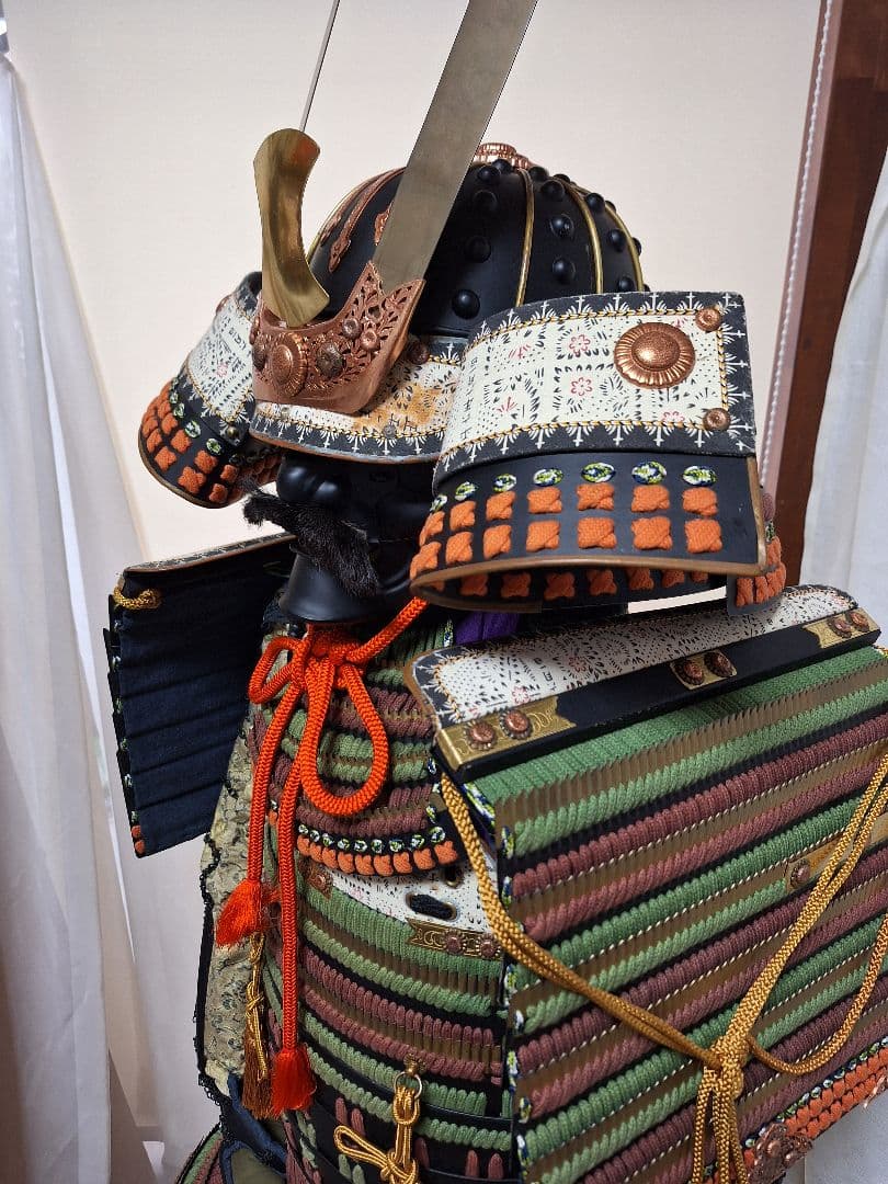 等身大甲冑、鎧兜、着用鎧兜