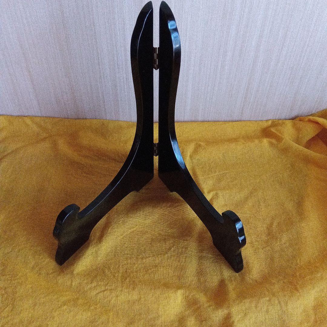 輪島塗　飾皿　万年青蒔絵 木谷信夫作　漆芸　伝統工芸品