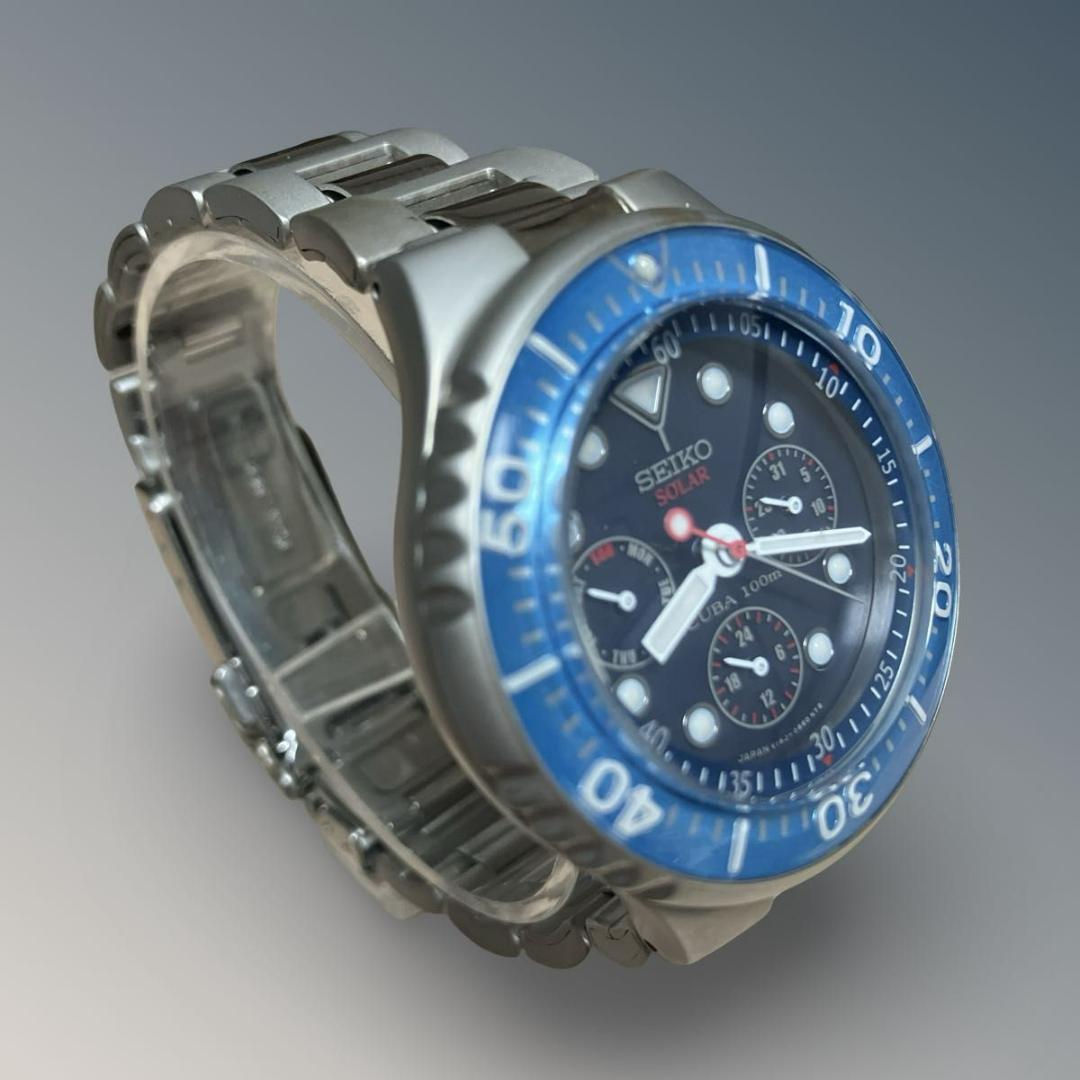 【未使用】SEIKO SCUBA 腕時計 スキューバ ソーラー ダイバー