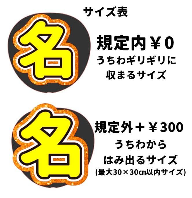 【オーダー受付ページ】連結うちわ うちわ文字