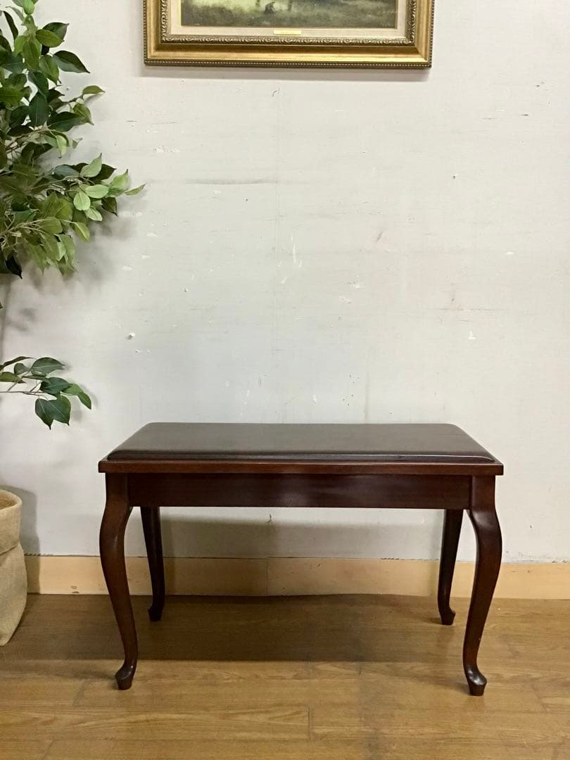 管366☆ピアノ椅子☆猫脚☆スツール☆ベンチ☆昇降なしタイプ