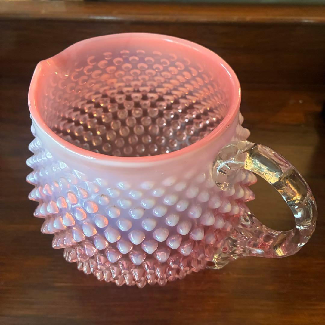 50s〜オールドフェントンFentonクランベリーオパールセントUSアンティーク