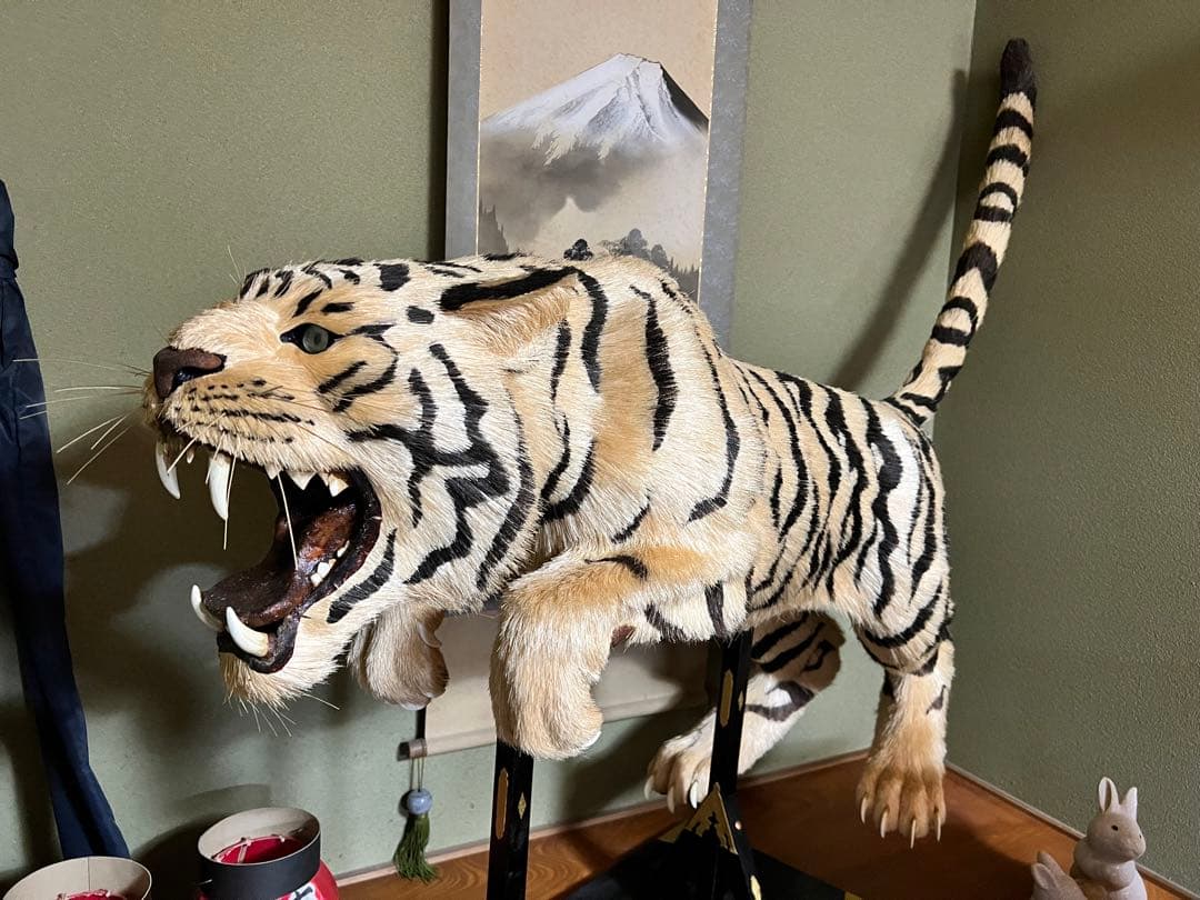手作りの虎　飾り物