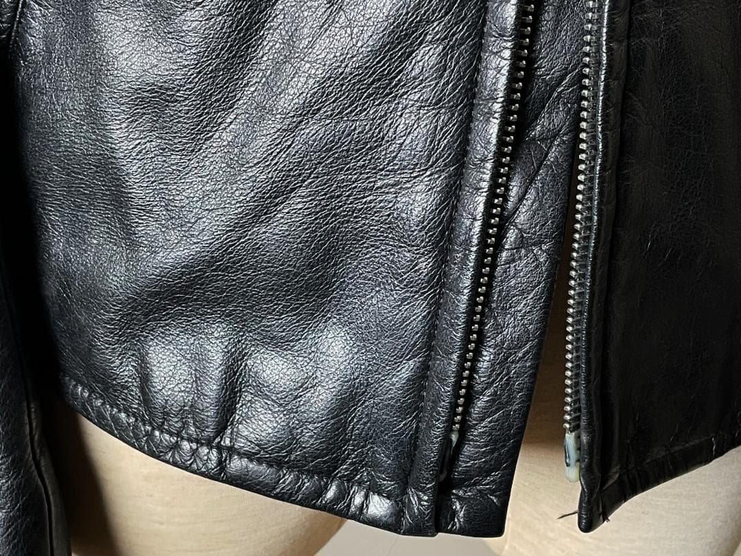 ★09AW 美品 LITHIUM HOMME シングル レザー ライダース 46