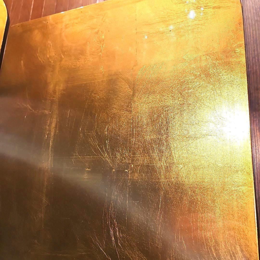 金箔 漆塗り ヴィンテージ屏風 衝立 パーテーション 縁起物 風水 金運アップ