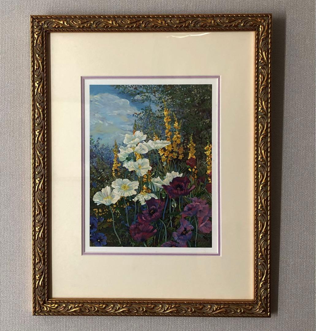 額装絵画 国連創立50周年記念版画 ジョン・ポーウェル 『平和への祈り』