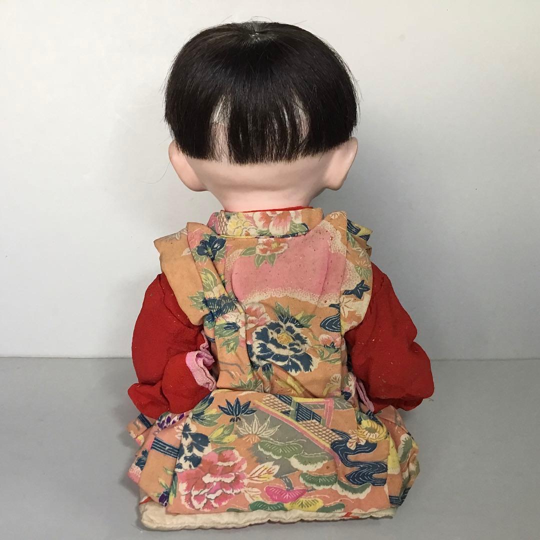 古い人形◆お座り人形◆紙箱入り 抱き人形 昭和レトロ 日本人形