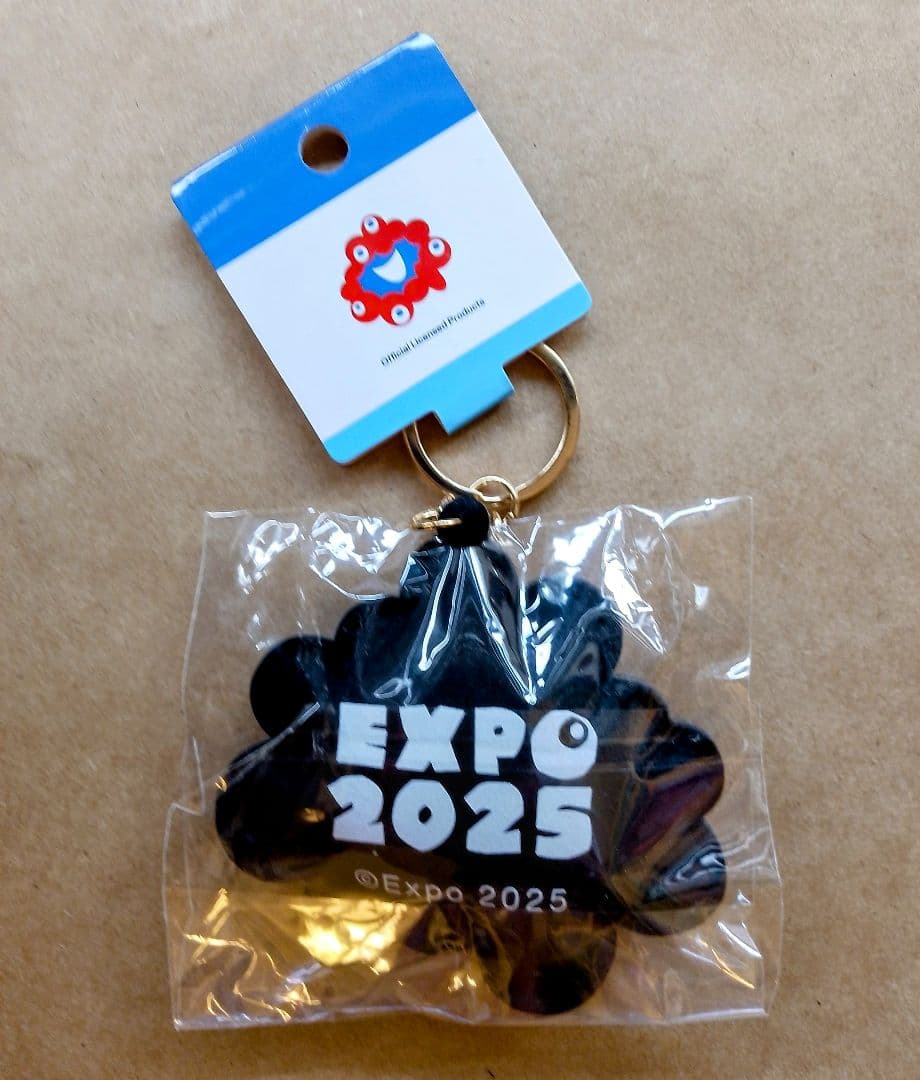 大阪関西万博 EXPO ラインストーン マスコット キーホルダー 黒ミャクミャク