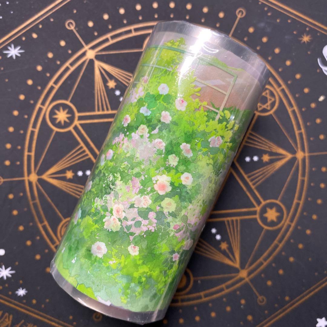 【9364】海外　マステ　5m巻　PETマスキングテープ　階段　学校景色