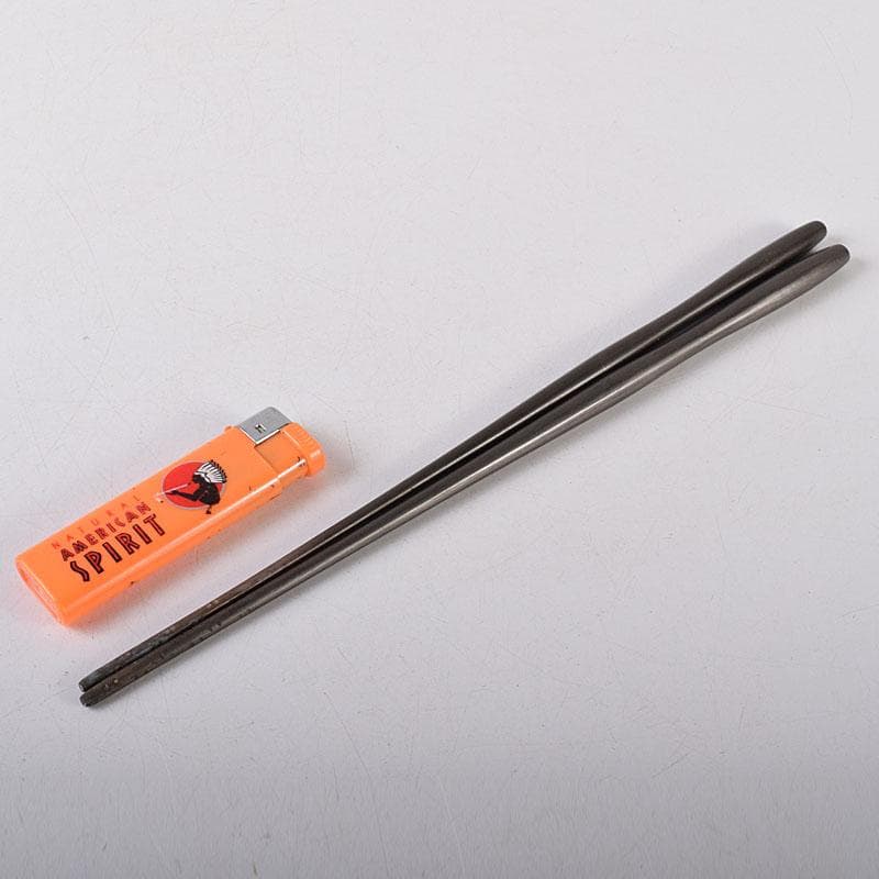 茶道具　銅製　手焙用火箸　13膳まとめて　書付箱　M　8070