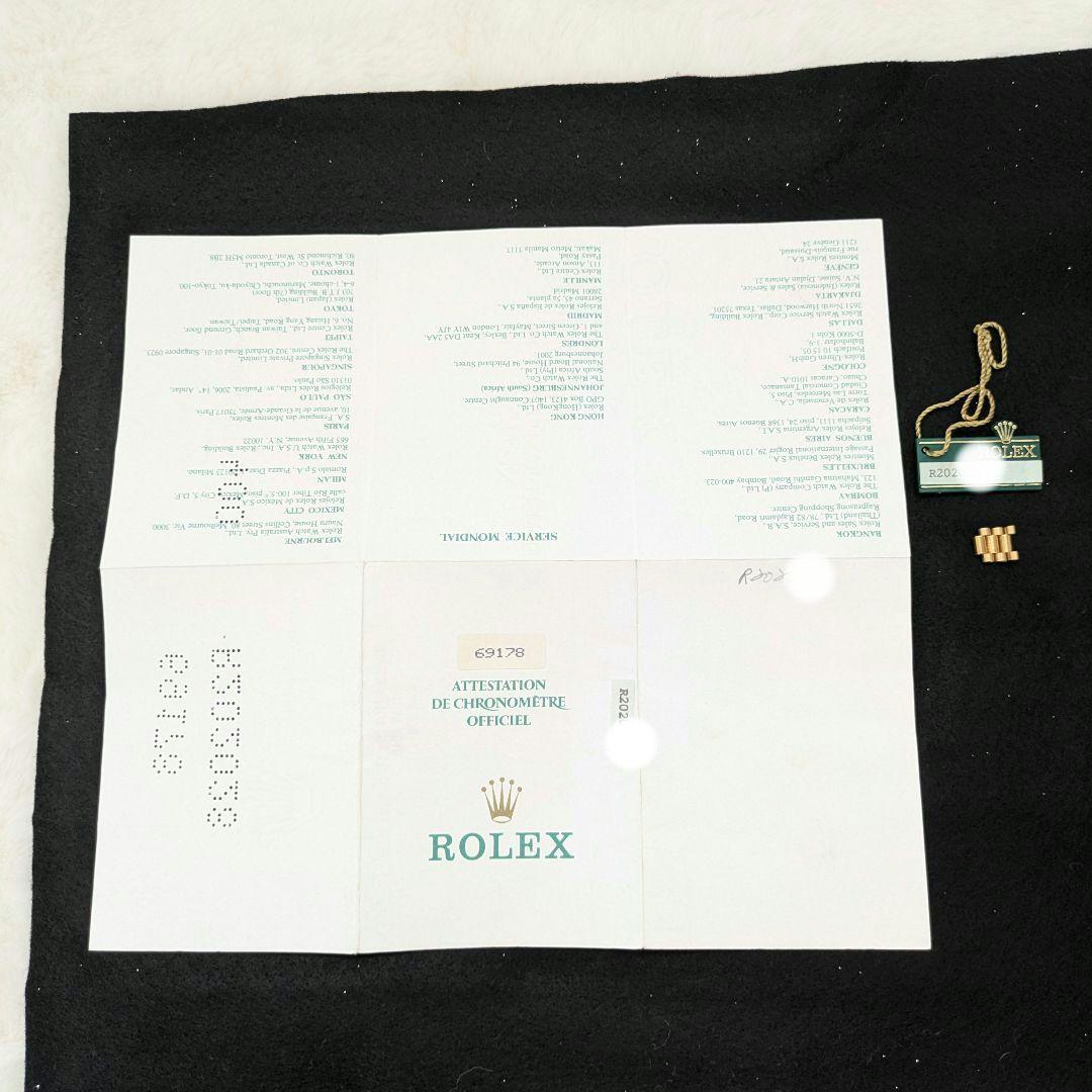 ロレックス デイトジャスト YGベルト 3コマ 18k 69178 保証書付き