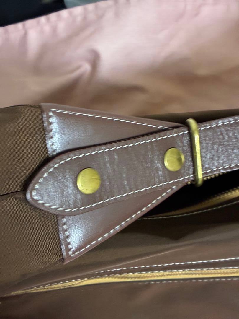 【トマト】UPLA ウプラ ヴィンテージ　ボストンバッグ　ダークブラウン