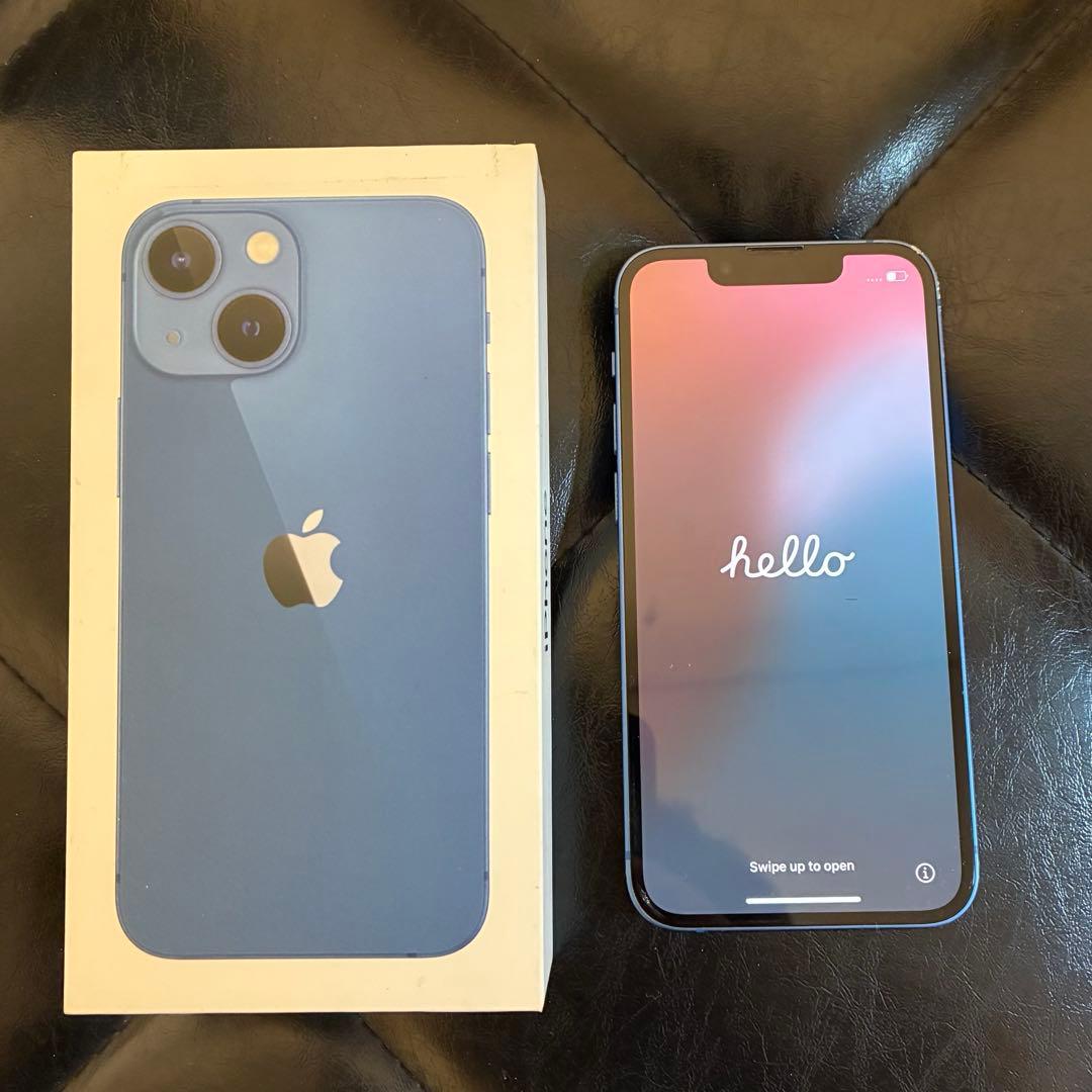 Apple iPhone 13mini ブルー 本体 箱付き