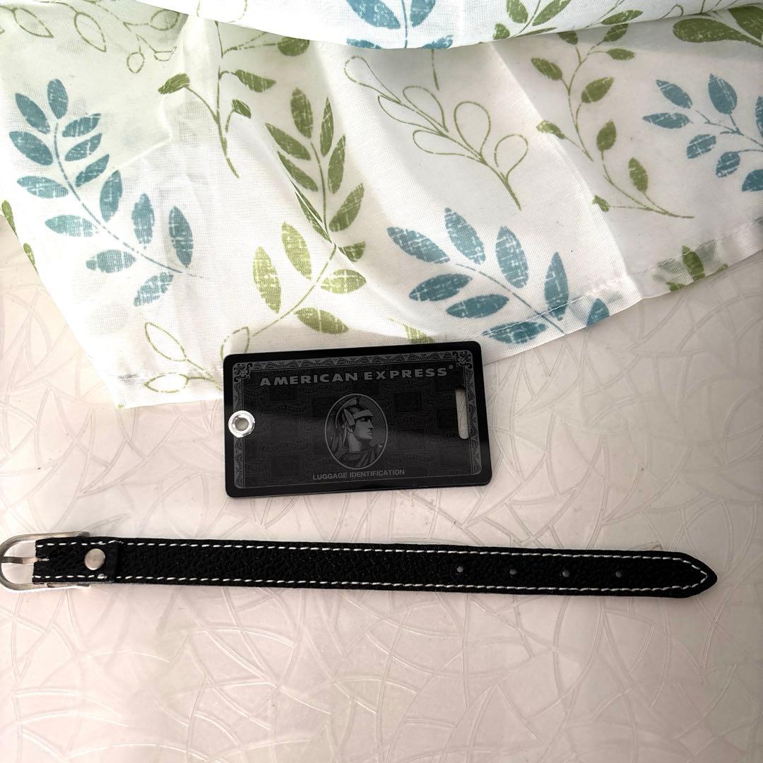 AMERICAN EXPRESS ラゲージタグ　黒色